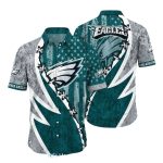 Philadelphia Eagles Intense Storm Barbed Wire Hawaiian Shirt