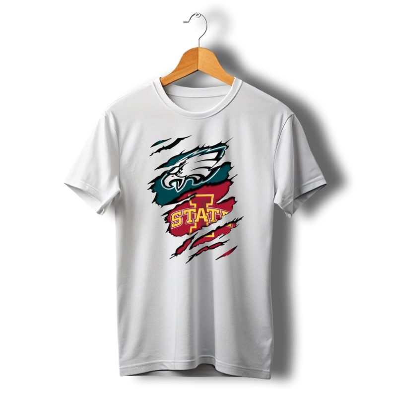 Philadelphia Eagles Iowa State Torn Claw T Shirt T Shirt 1 1