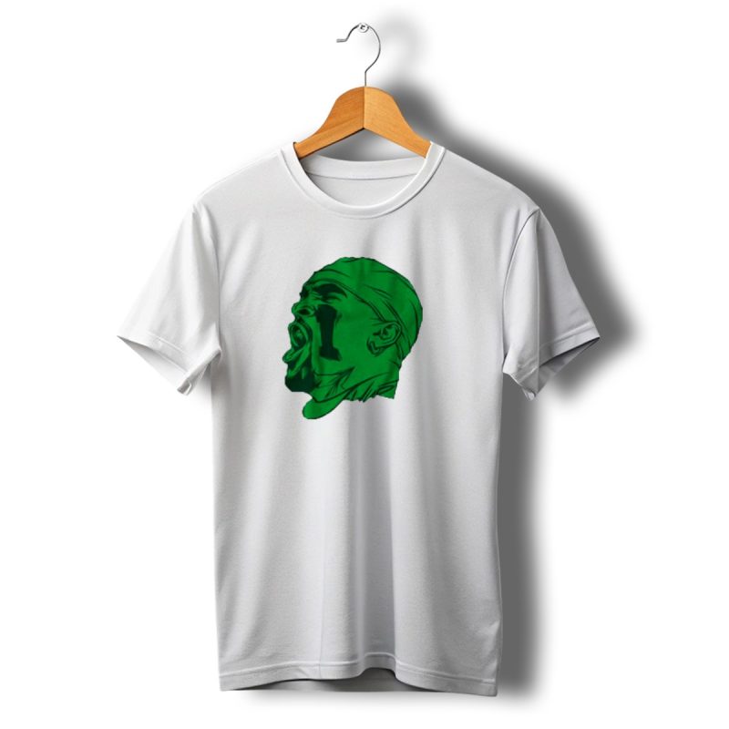 Philadelphia Eagles Jalen Hurts Green Illustration Yelling T Shirt T Shirt 1 1
