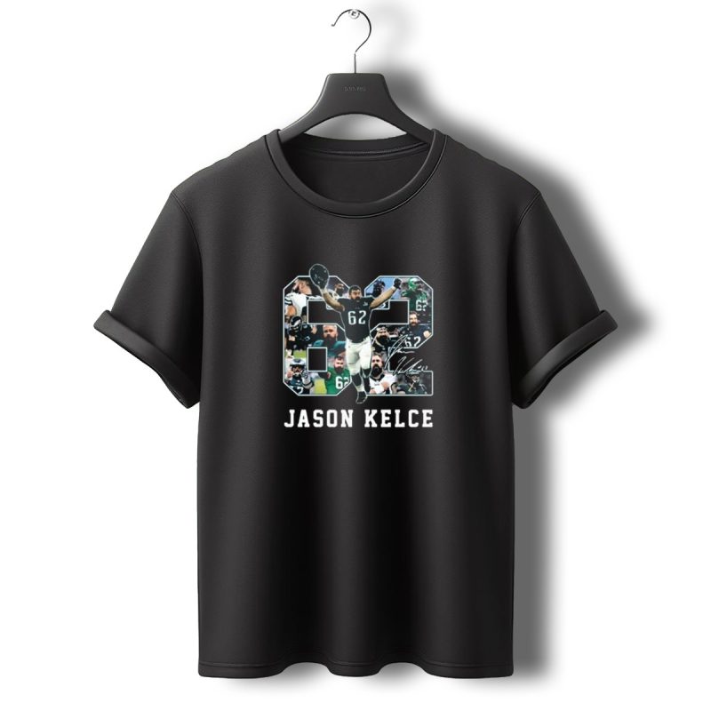Philadelphia Eagles Jason Kelce 62 7X Pro Bowls Signature 2025 T Shirt T Shirt 0 1
