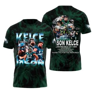 Philadelphia Eagles Jason Kelce Thank You For The Memories AOP T-Shirt