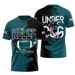 Philadelphia Eagles Kelce 62 Under Dog AOP T-Shirt
