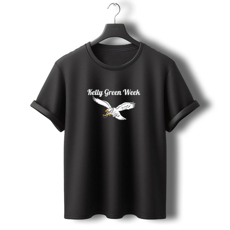 Philadelphia Eagles Kelly Green Week White Eagle T Shirt T Shirt 0 1