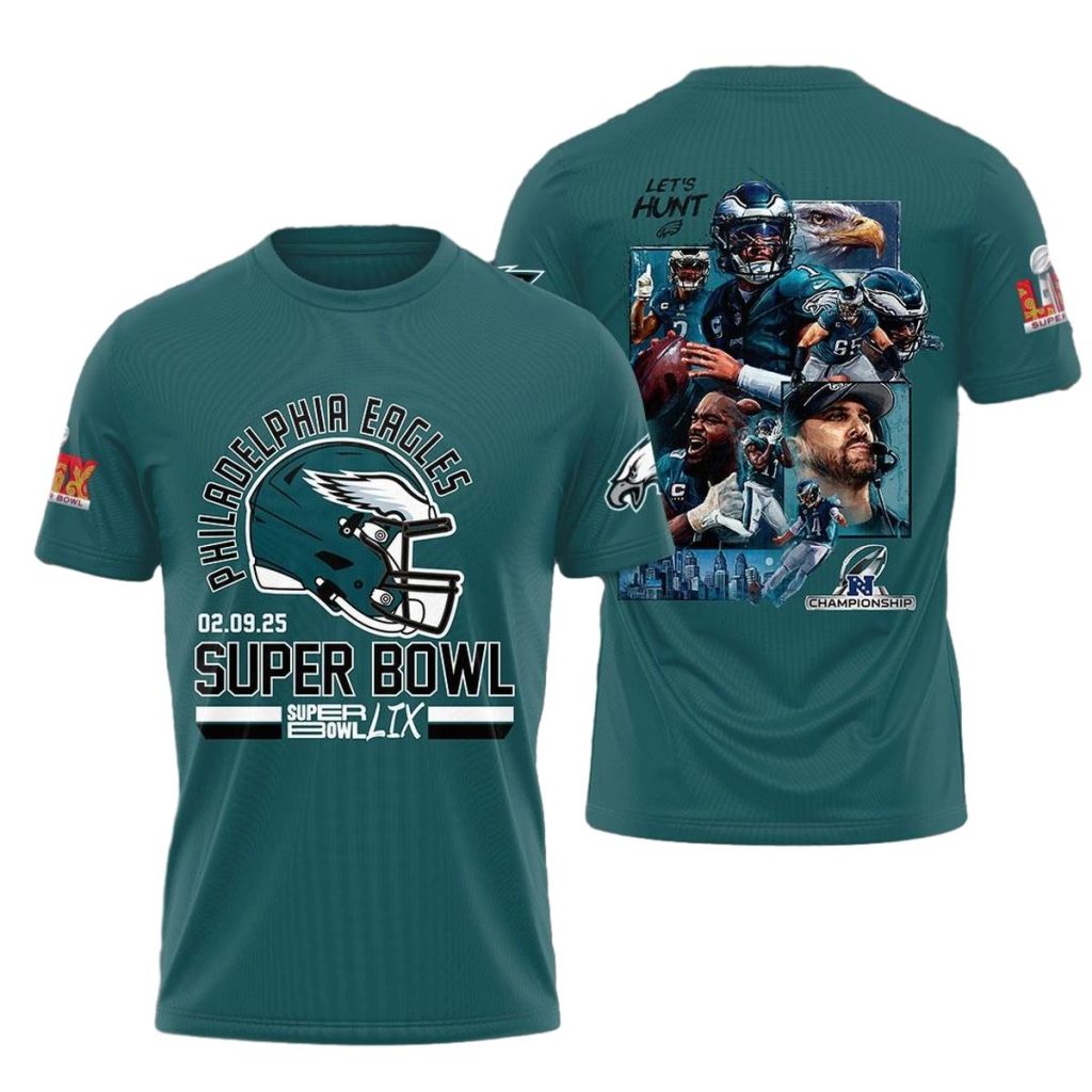 Philadelphia Eagles Lets Hunt Aop Tshirt
