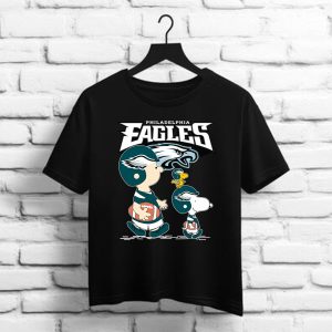 Philadelphia Eagles Lets Play Football Together Snoopy Shirt