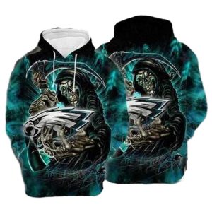 Philadelphia Eagles Life Reaper All Over Print Hoodie