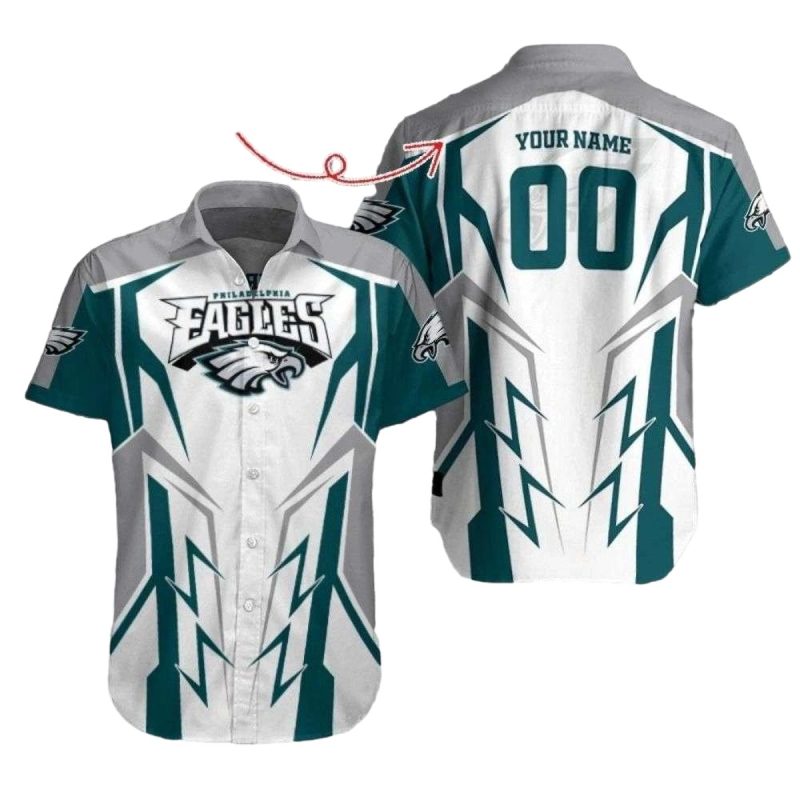 Philadelphia Eagles Lightning Strike Custom Hawaiian Shirt 1