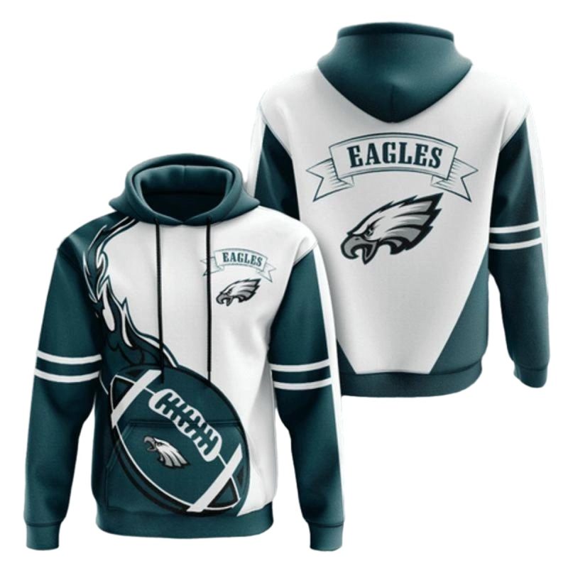 Philadelphia Eagles Logo 3D Hoodie All Over Printed Philadelphia Eagles Gift