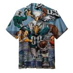 Philadelphia Eagles Majestic Mascot Beachfront Hawaiian Shirt