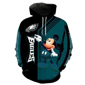 Philadelphia Eagles Mickey All Over Print Hoodie
