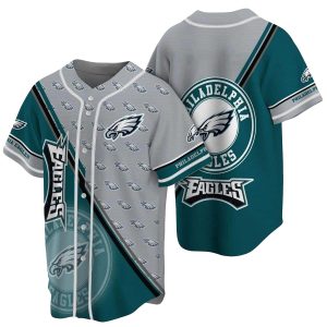 Philadelphia Eagles Multi Logo Baseball Jersey