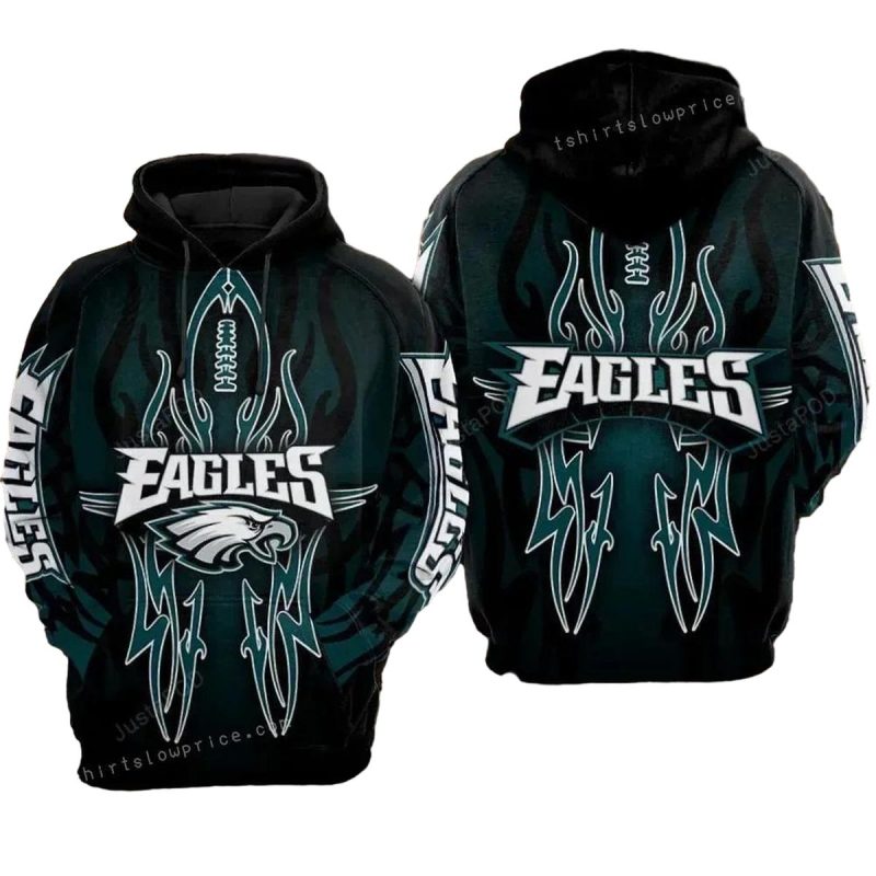 Philadelphia Eagles Nfl Football 3D Hoodie For Men And Women 1