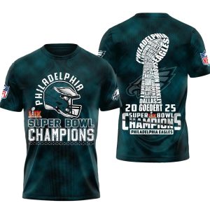 Philadelphia Eagles Names of Shapes Champions AOP T-Shirt