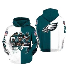 Philadelphia Eagles Lover Member Signatures All Over Print Hoodie