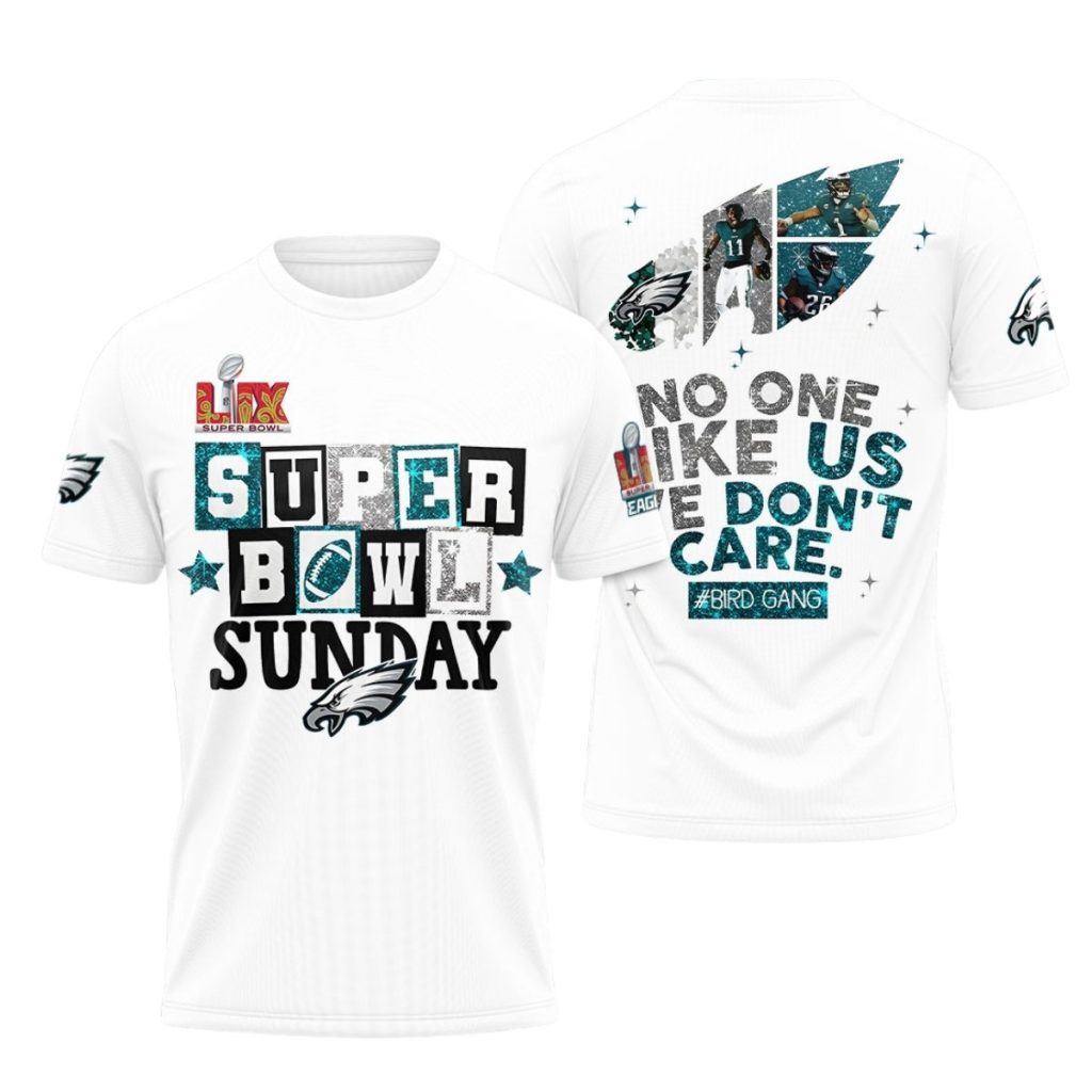 Philadelphia Eagles No One Like Us We Dont Care Aop Tshirt