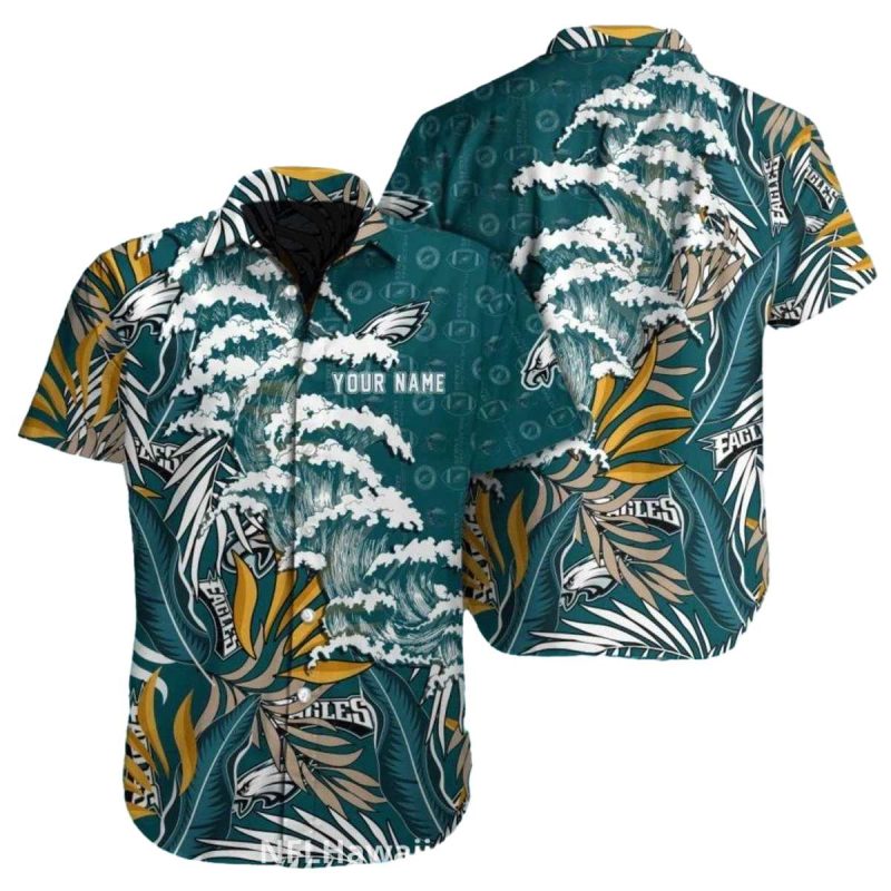 Philadelphia Eagles Ocean Wave Hawaiian Shirt 1 3 1024X1024 1