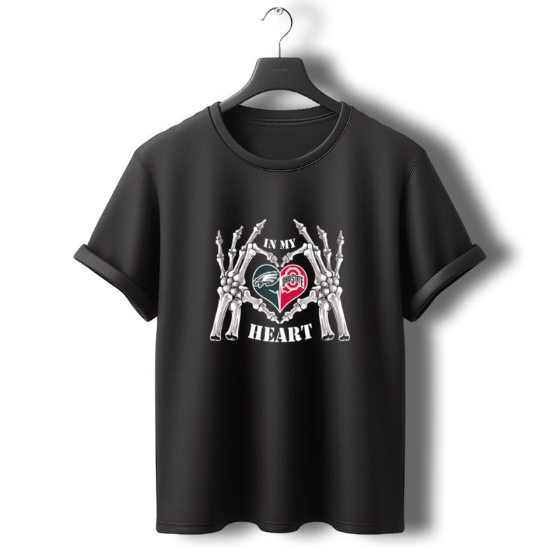 Philadelphia Eagles Ohio State Buckeyes In My Heart T Shirt T Shirt 0 1