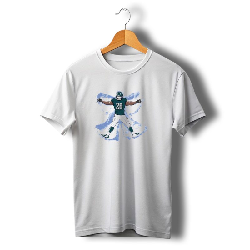Philadelphia Eagles Philly Football Snow Angel Player 26 Green Uniform T Shirt T Shirt 1 1