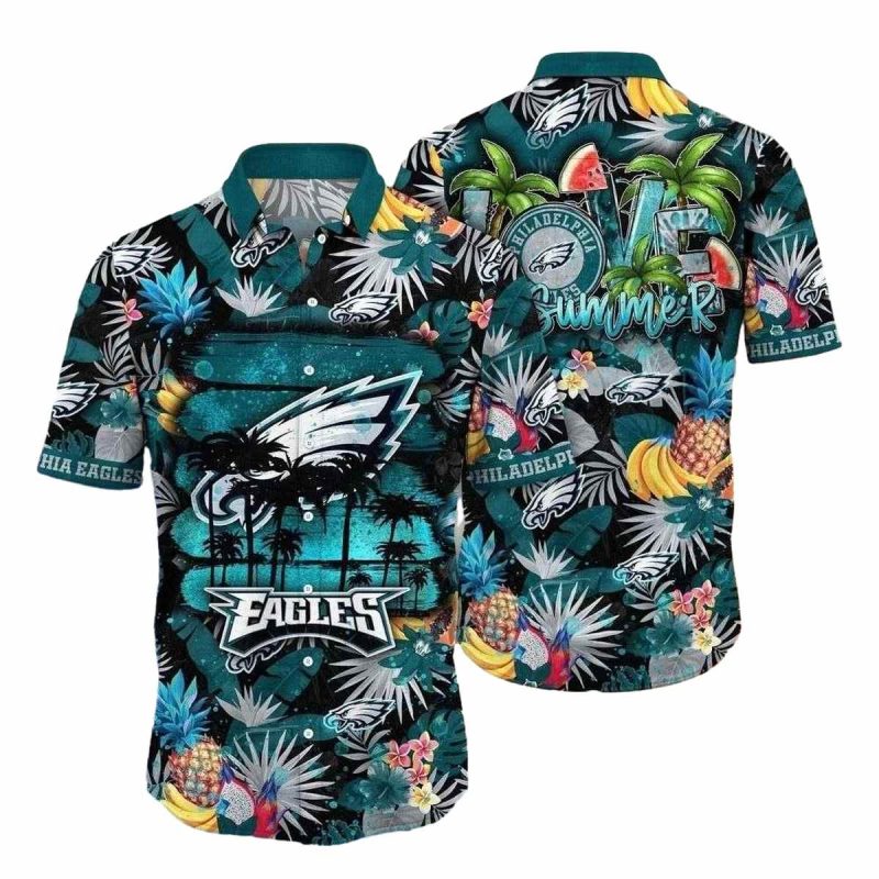 Philadelphia Eagles Pineapple Groove Hawaiian Shirt 1