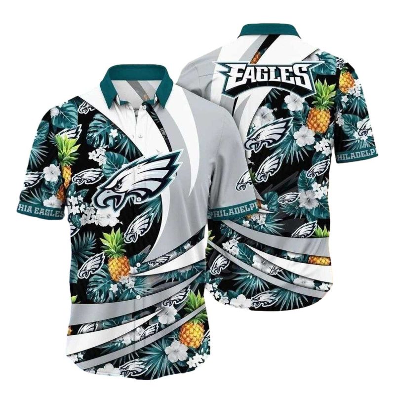 Philadelphia Eagles Pineapple Paradise Hawaiian Shirt 1