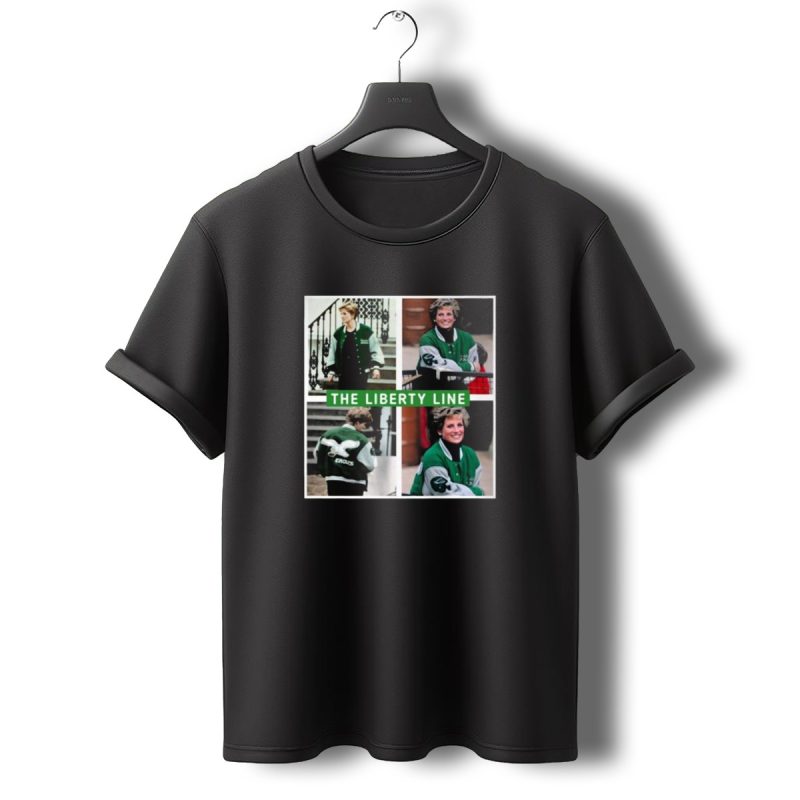 Philadelphia Eagles Princess Diana Green Jacket The Liberty Line T Shirt T Shirt 0 1