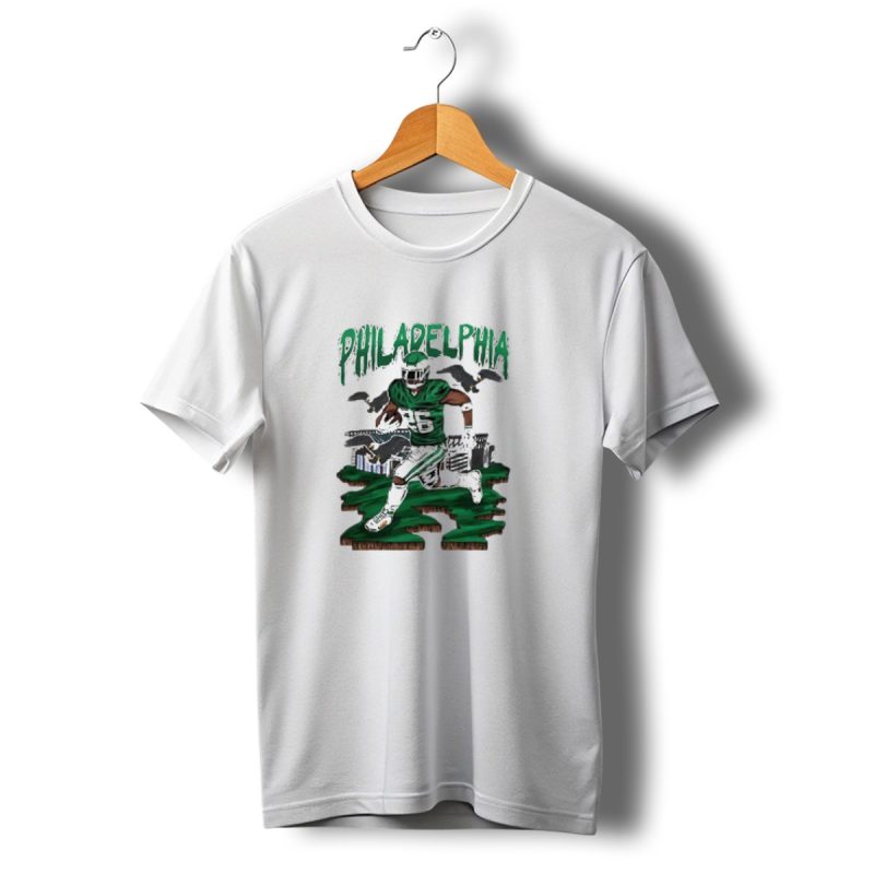 Philadelphia Eagles Saquon Barkley Bird Gang Running Player With Birds T Shirt T Shirt 1 1