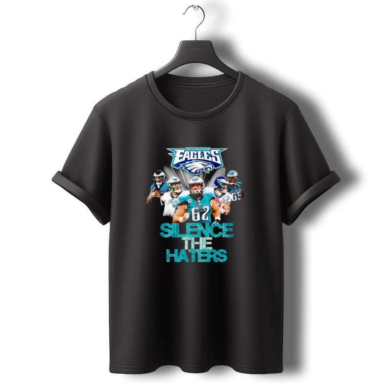 Philadelphia Eagles Silence The Haters Philadelphia Eagles Logo Players T Shirt T Shirt 0 1