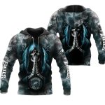 Philadelphia Eagles Skull Prayer Background Smoke All Over Print Hoodie