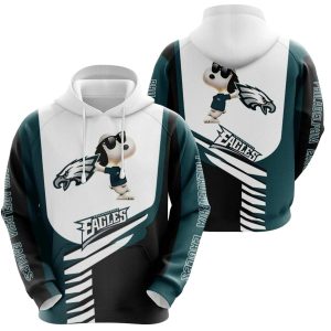 Philadelphia Eagles Snoopy Fan All Over Print Hoodie