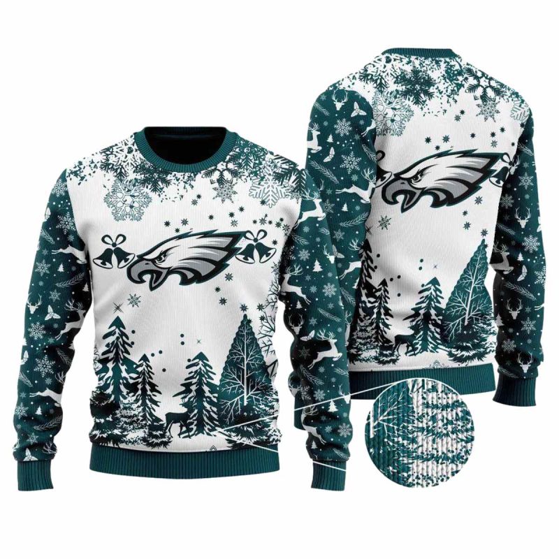 Philadelphia Eagles Special Christmas Ugly Sweater Design Holiday Edition2B1 X5Uqg
