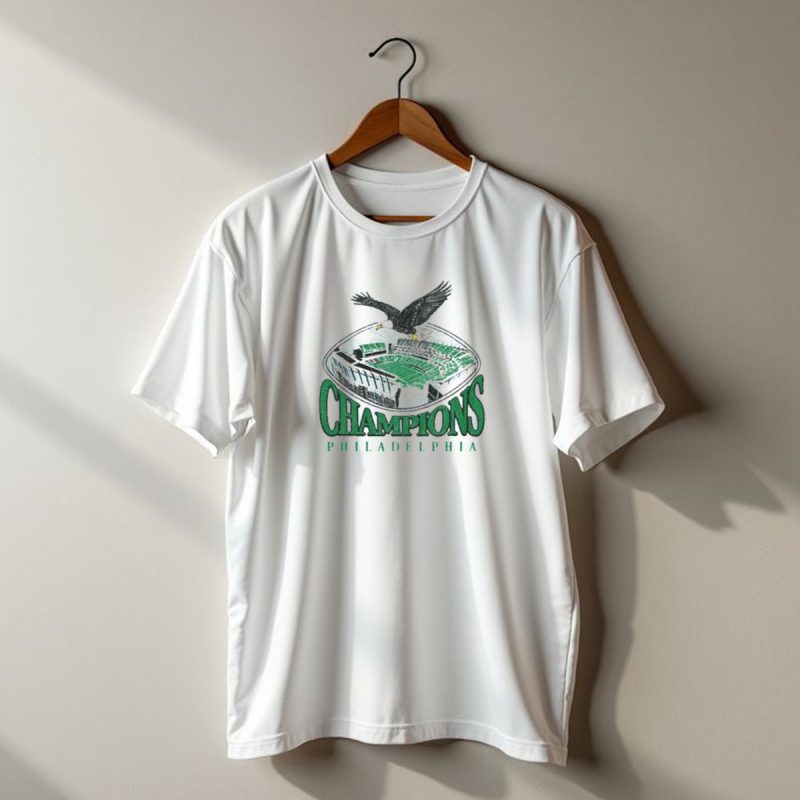 Philadelphia Eagles Stadium Champions Vintage Win Over Kansas City Chiefs T Shirt T Shirt 1 1