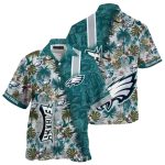 Philadelphia Eagles Sunset Palms Crosswalk Tropical Hawaiian Shirt