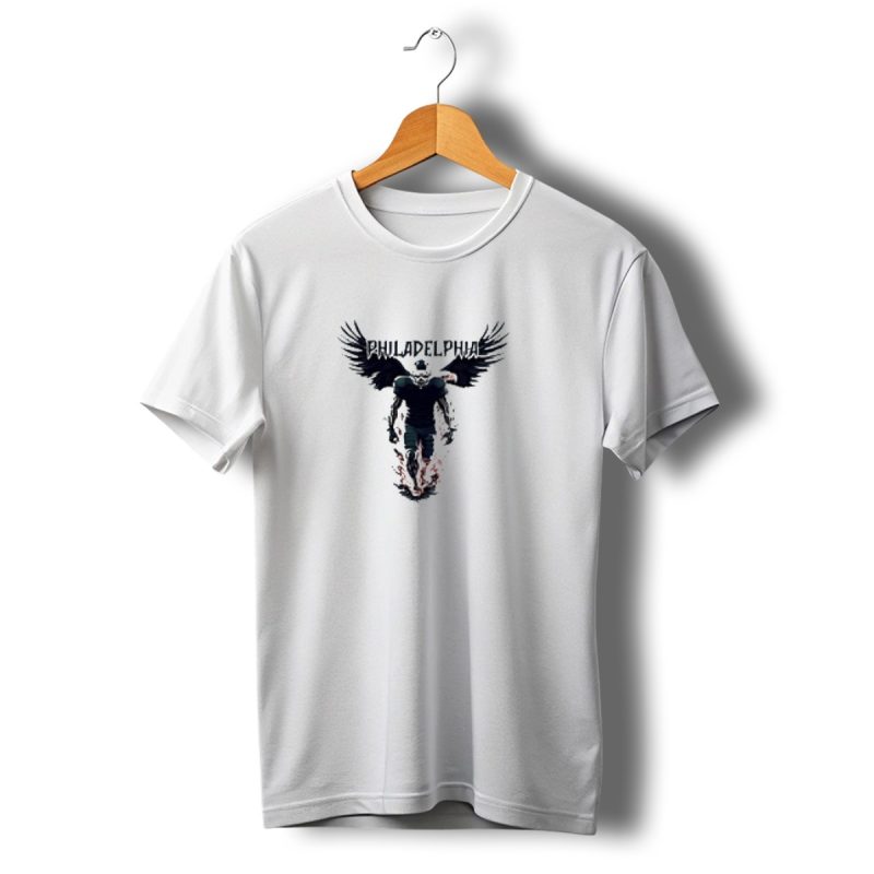 Philadelphia Eagles Super Bowl Fan Gear Winged Football Player T Shirt T Shirt 1 1
