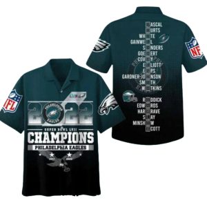 Philadelphia Eagles SB LVII Champions Hawaiian Shirt