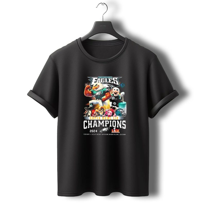 Philadelphia Eagles Super Bowl Lix Champions 2024 T Shirt T Shirt 0 1