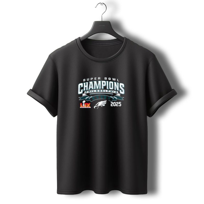 Philadelphia Eagles Super Bowl Lix Champions 2025 American Football T Shirt T Shirt 0 1