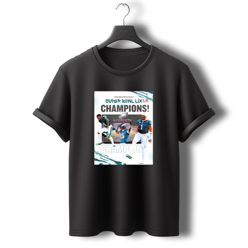 Philadelphia Eagles Super Bowl Lix Champions Celebration T Shirt T Shirt 0 1