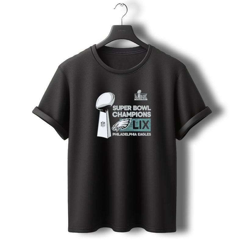 Philadelphia Eagles Super Bowl Lix Champions Trophy Collection T Shirt T Shirt 0 1
