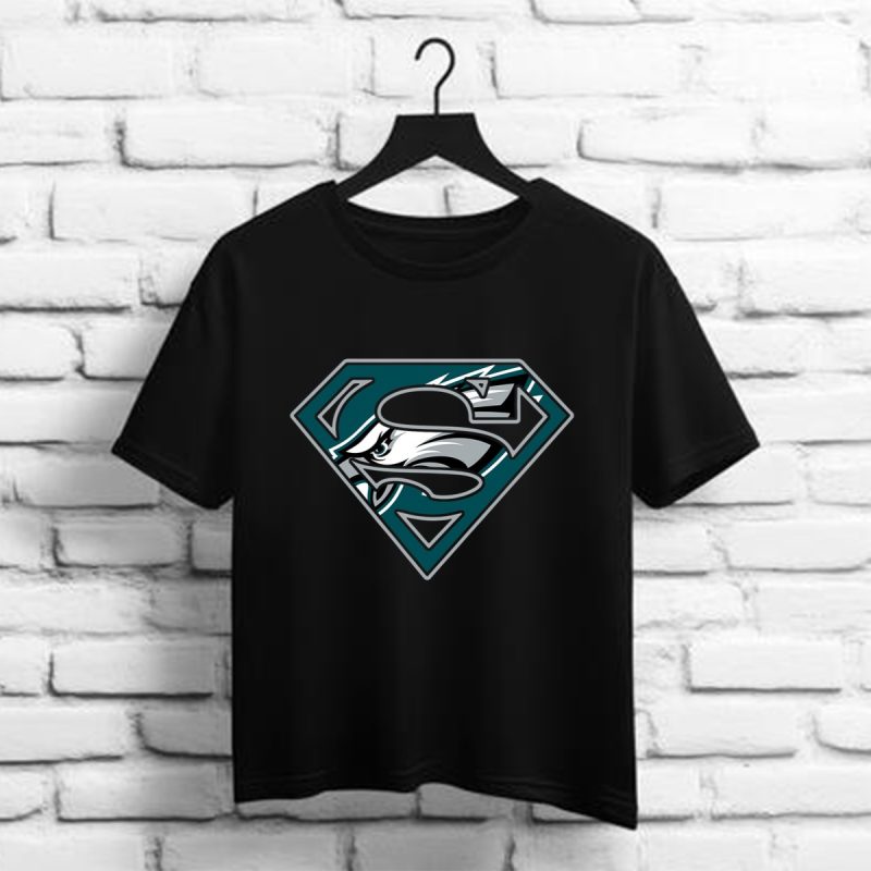 Philadelphia Eagles Superman Logo T Shirt 1 1