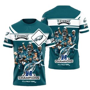 Philadelphia Eagles N Champions AOP T-Shirt
