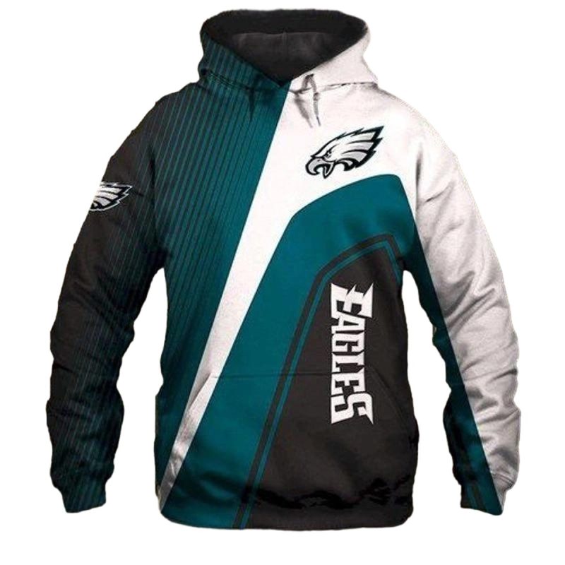 Philadelphia Eagles Teams 3D Hoodie All Over Printed Gifts For Philadelphia Eagles Fans