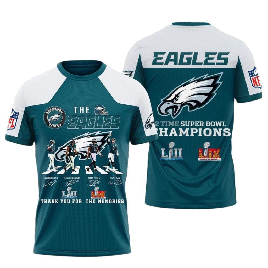 Philadelphia Eagles Thank You For The Memories Aop Tshirt