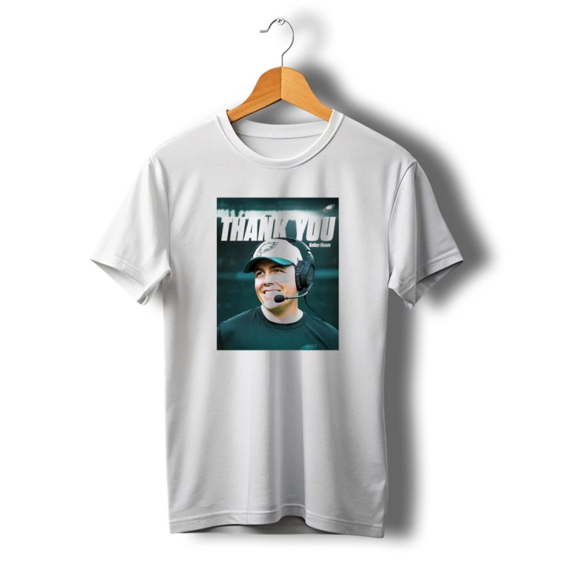 Philadelphia Eagles Thank You Kellen Moore With Eagles Logo And Headset T Shirt T Shirt 1 1