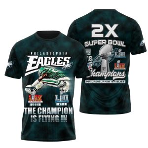 Philadelphia Eagles The Champion Is Flying In AOP T-Shirt