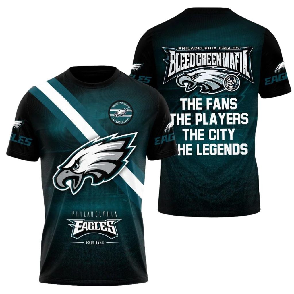 Philadelphia Eagles The Fans The Players The City The Legends Aop Tshirt