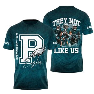 Philadelphia Eagles They Not Like Us AOP T-Shirt