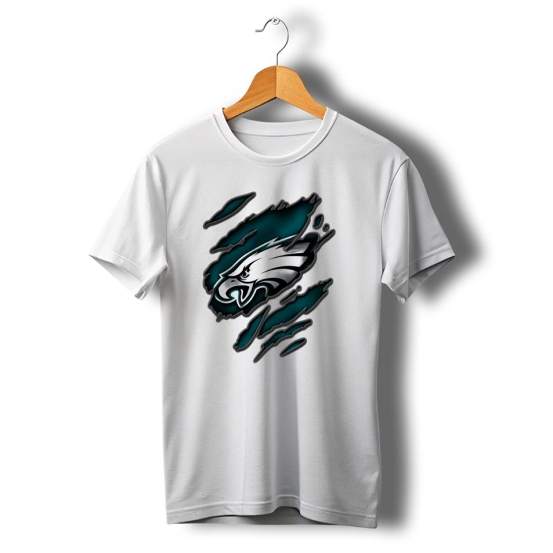 Philadelphia Eagles Torn V3 Logo Iconic T Shirt T Shirt 1 1