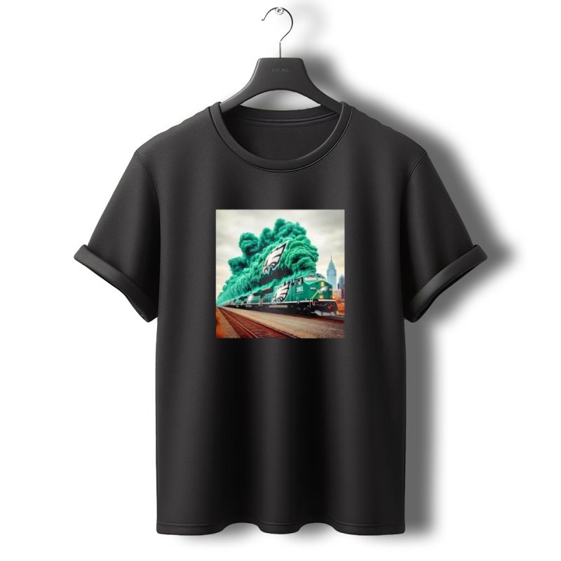 Philadelphia Eagles Train Imagery Lix Champs Victory Theme T Shirt T Shirt 0 1
