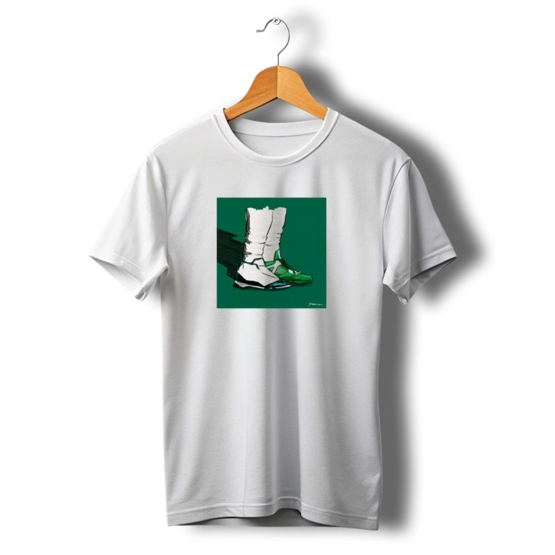 Philadelphia Eagles Two Shoes Hurts Artwork Jalen Hurts T Shirt T Shirt 1 1