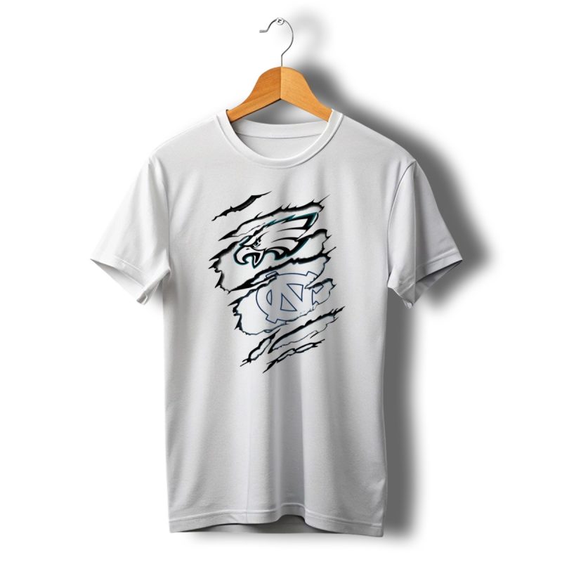 Philadelphia Eagles Unc Tarheels Claw Marks T Shirt T Shirt 1 1
